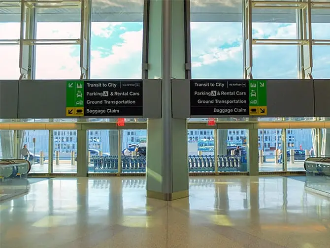 뉴어크 리버티 국제공항 - 공항 교통편