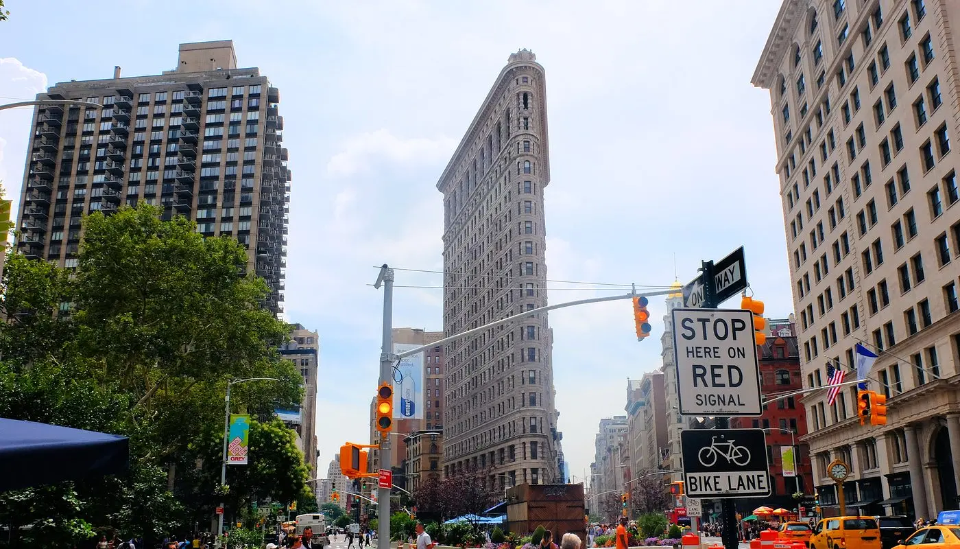 뉴욕의 매디슨 스퀘어 파크 - Flatiron Building