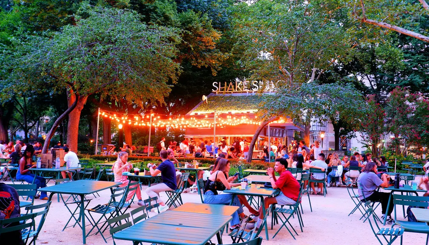 뉴욕의 매디슨 스퀘어 파크 - Shake Shack